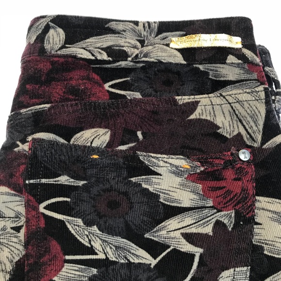 Pilcro And The Letterpress Floral Corduroy Pants - Picture 7 of 8
